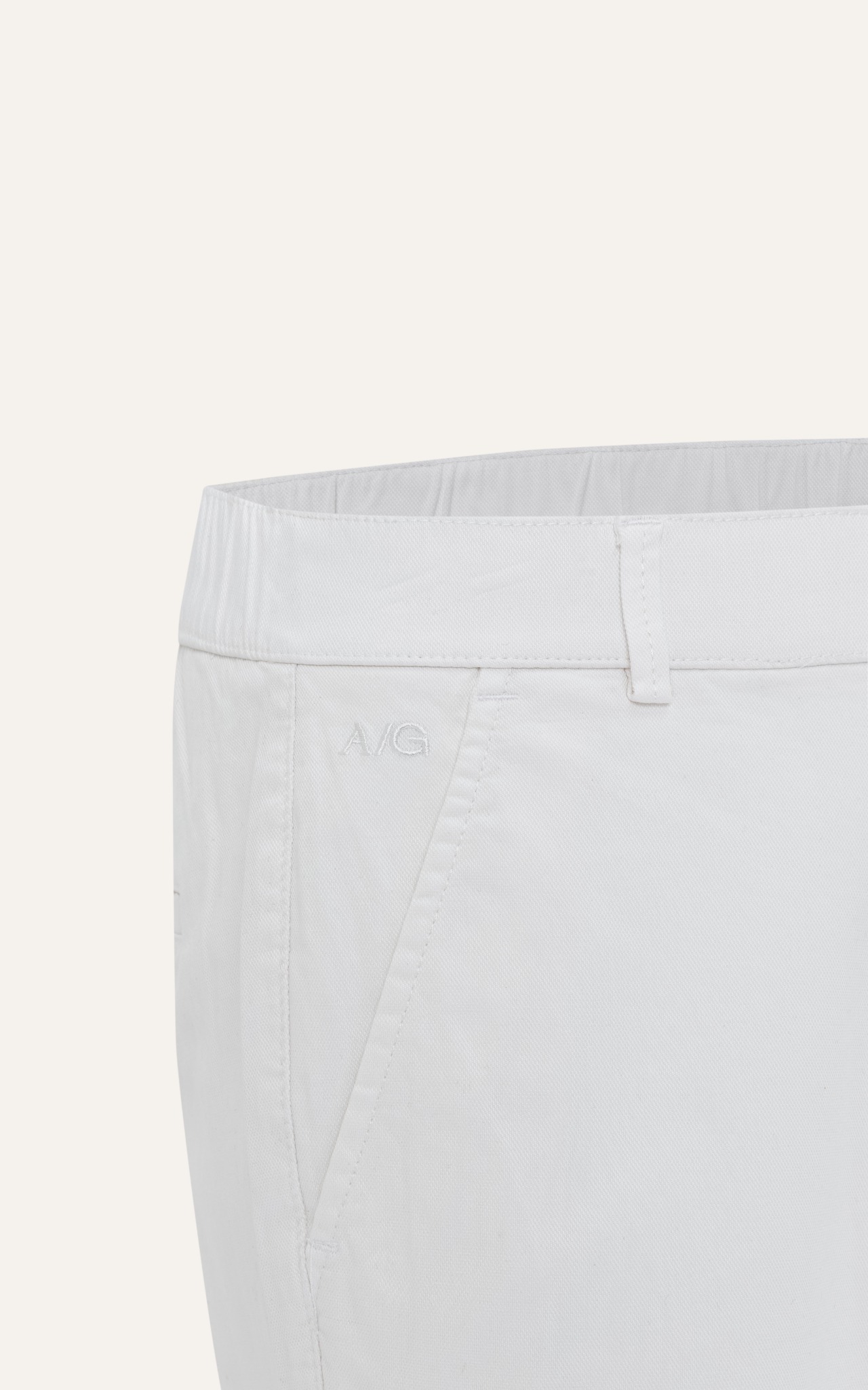 AG16 STUDIO SLIMFIT NEW DRY STRETCH SHORT - WHITE