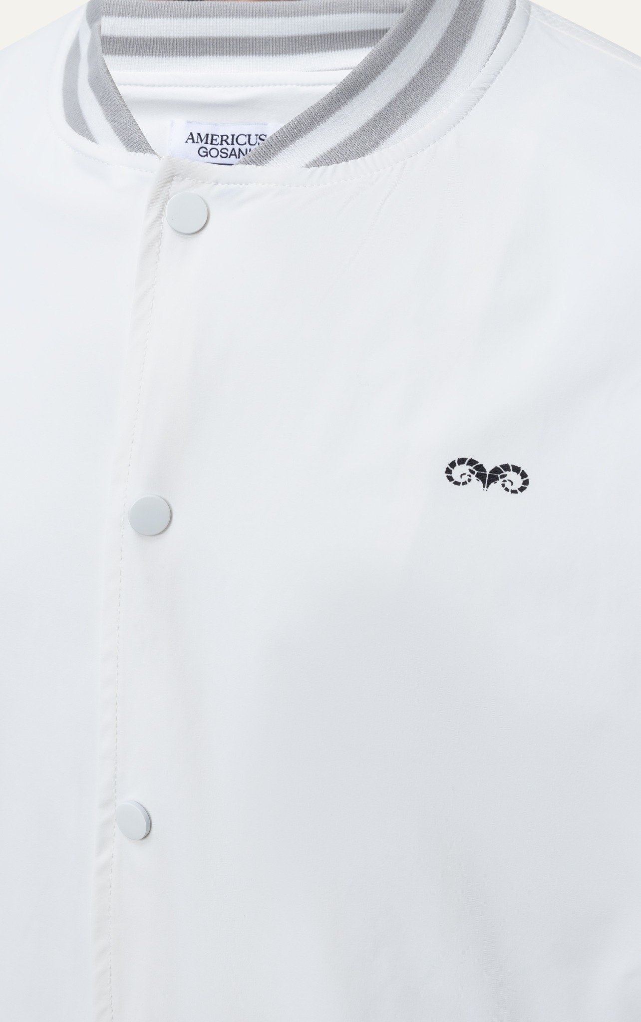 AG19 FACTORY LOOSE FIT BASIC BOMBER - WHITE