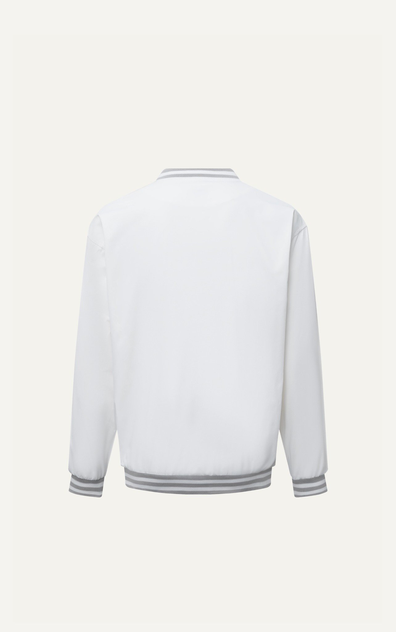 AG19 FACTORY LOOSE FIT BASIC BOMBER - WHITE