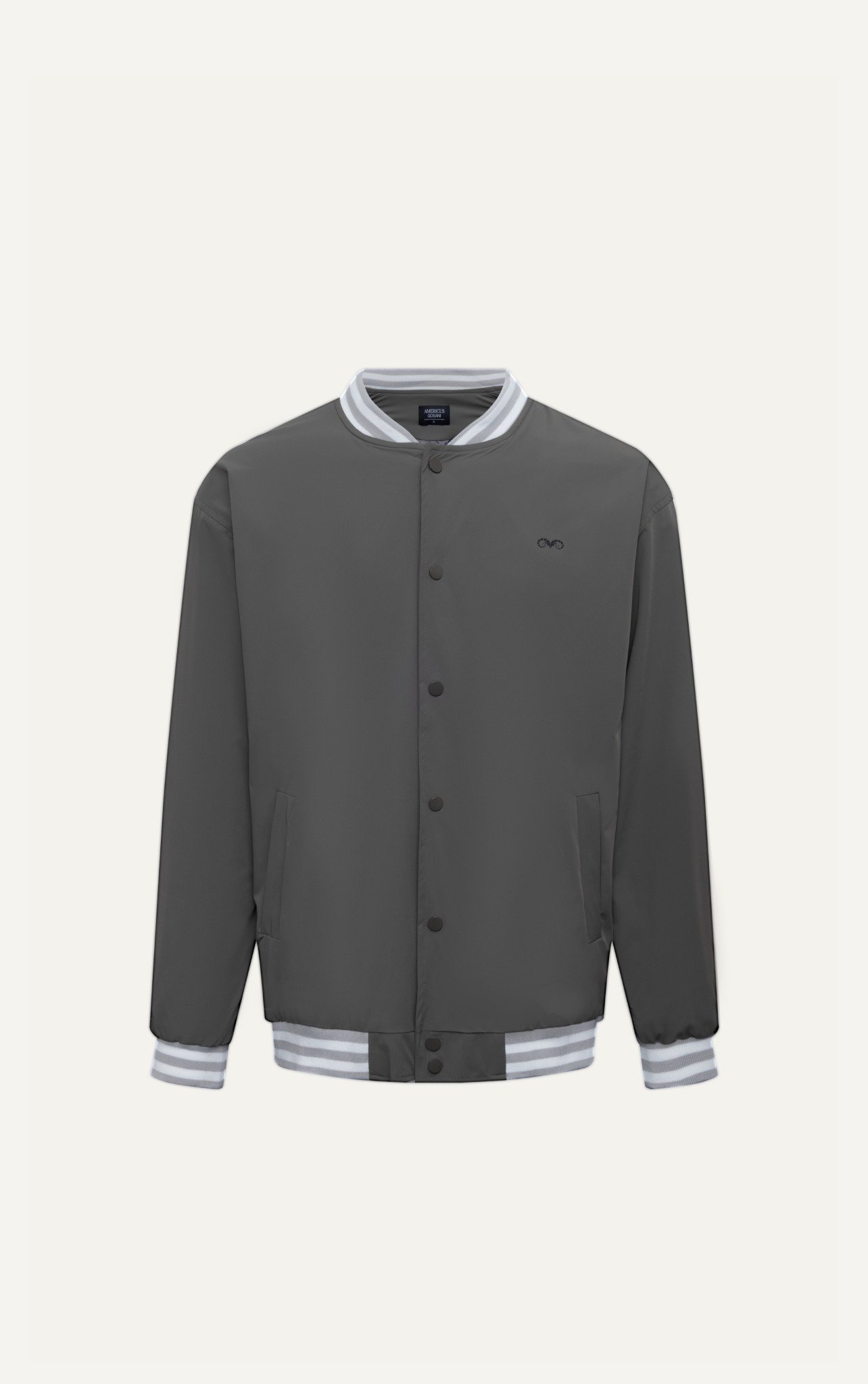 AG19 FACTORY LOOSE FIT BASIC BOMBER - GREY