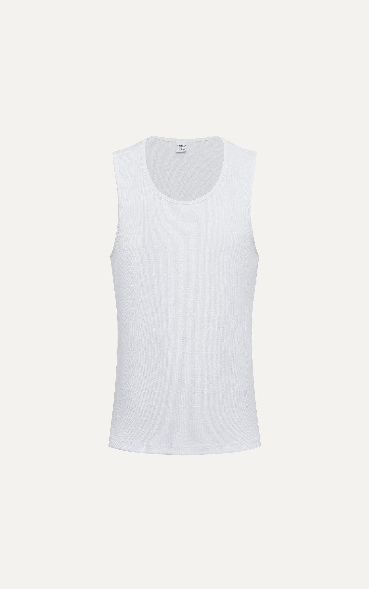  AGTA01 FACTORY REGULAR FIT BASIC TANKTOP - WHITE 