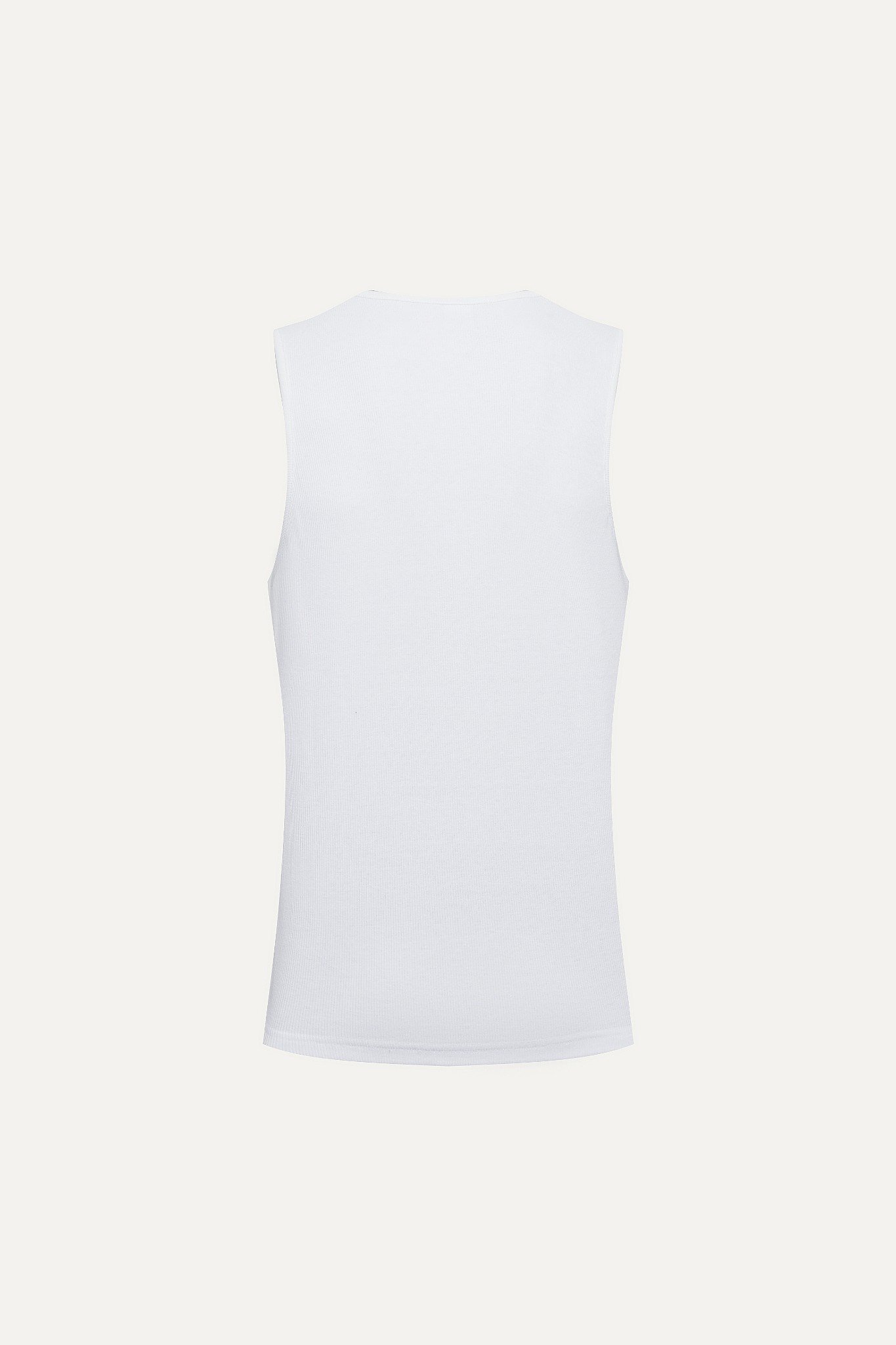 AGTA01 FACTORY REGULAR FIT BASIC TANKTOP - WHITE