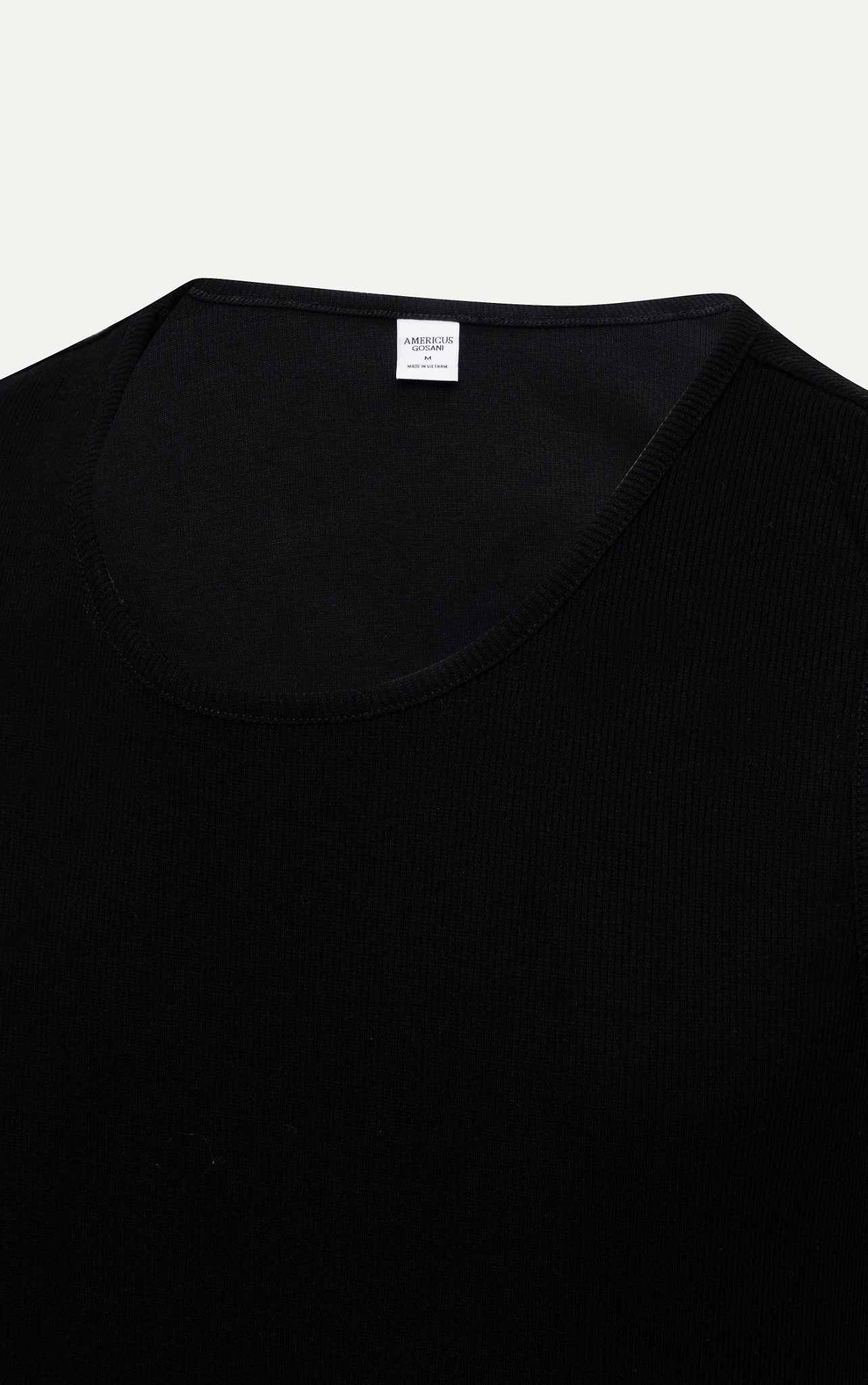TA36 FACTORY REGULAR FIT BASIC TANKTOP - BLACK