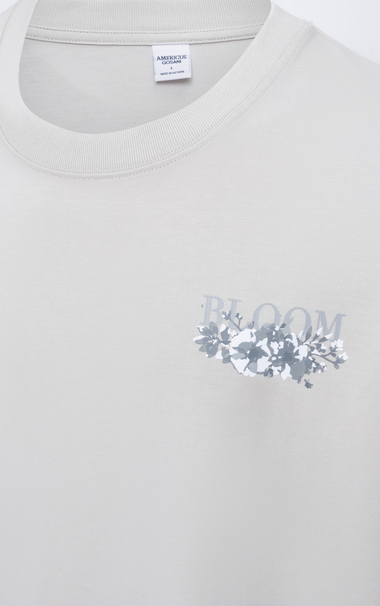 TA02 FACTORY OVERSIZE T-SHIRT BLOOM FLOWERS - WHITE