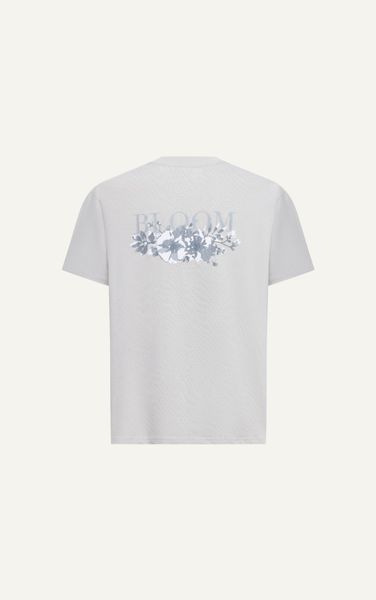  TA02 FACTORY OVERSIZE T-SHIRT BLOOM FLOWERS - WHITE