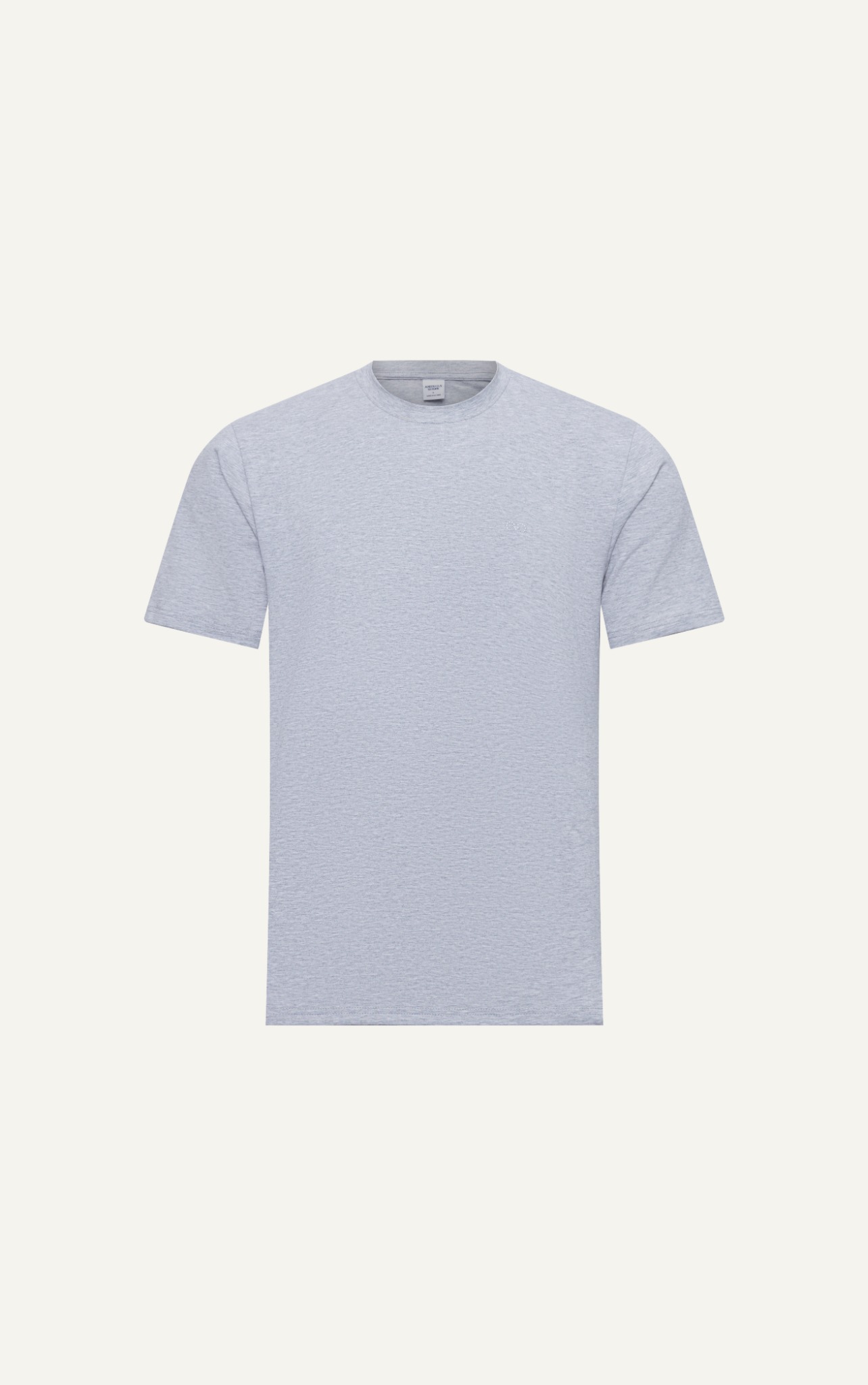 AG076 FACTORY REGULAR FIT EVERYDAY LOGO PRINTED T-SHIRT - LIGHT GREY