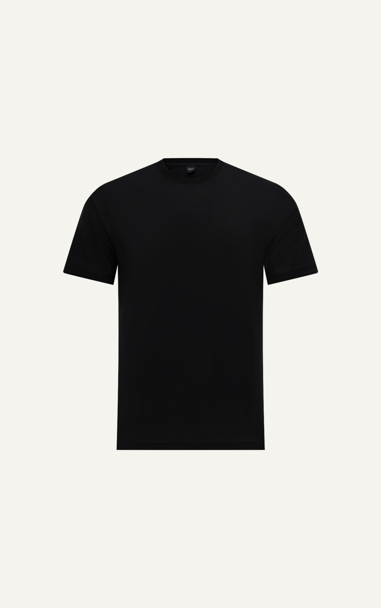 AG080 PREMIUM REGULAR FIT BASIC  T-SHIRT - BLACK