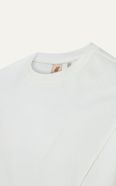  AG732 STUDIO LOOSE FIT BASIC T-SHIRT - WHITE 