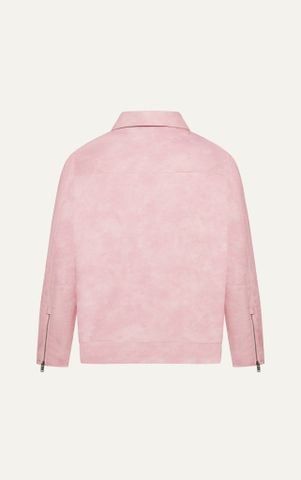 AG262 PREMIUM FAUX LEATHER JACKET - PINK