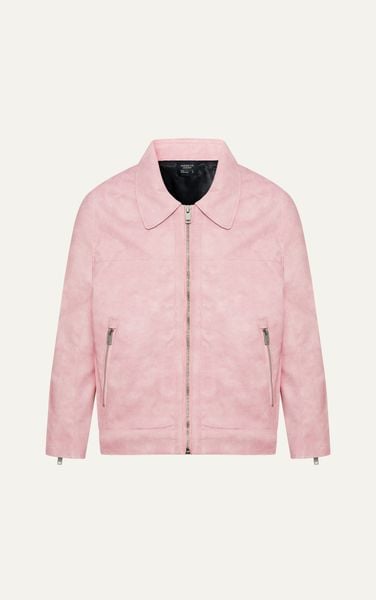  AG262 PREMIUM FAUX LEATHER JACKET - PINK