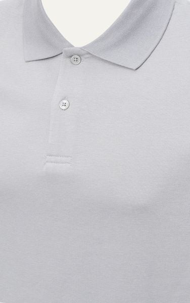  AG003 STUDIO LOOSE FIT BASIC POLO - LIGHT GREY 