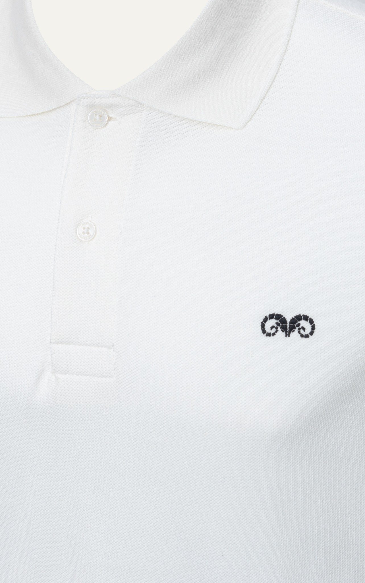 AG001 PREMIUM REGULAR FIT POLO - WHITE