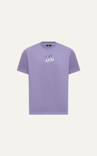  T701 STUDIO LOOSE FIT ICONIC LOGO T-SHIRT - PURPLE