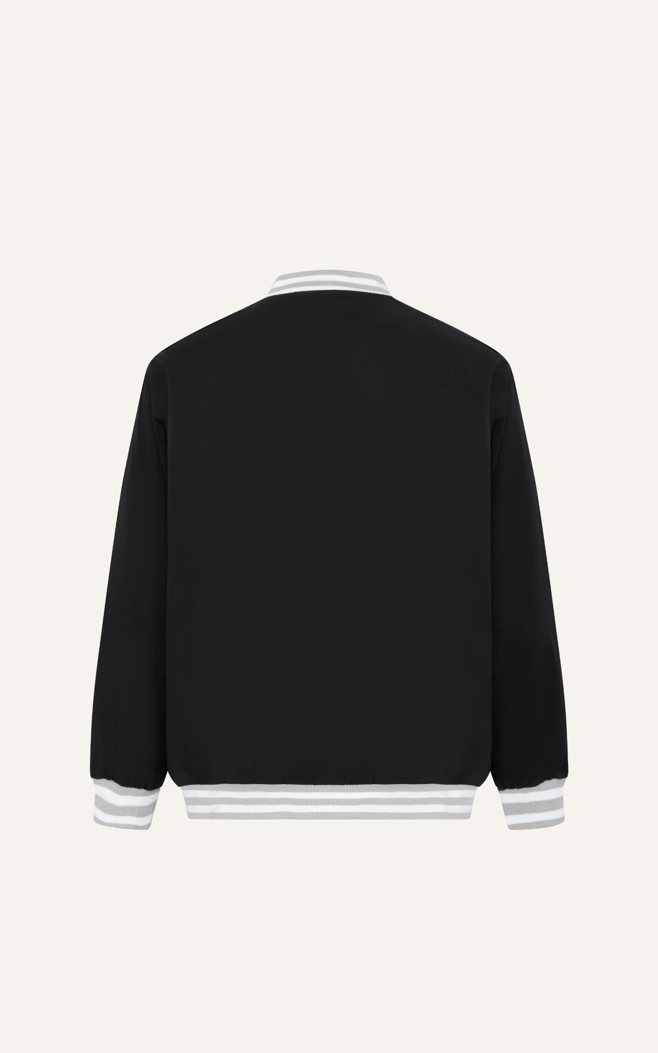 AG19 FACTORY LOOSE FIT BASIC BOMBER - BLACK