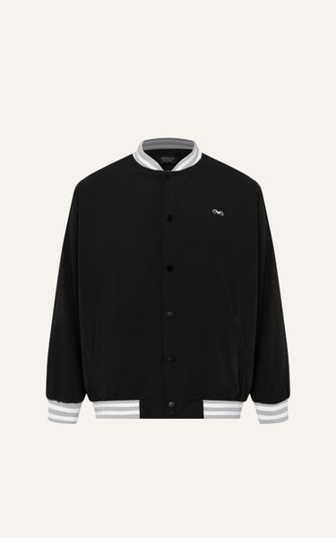  3819 FACTORY LOOSE FIT BASIC BOMBER - BLACK