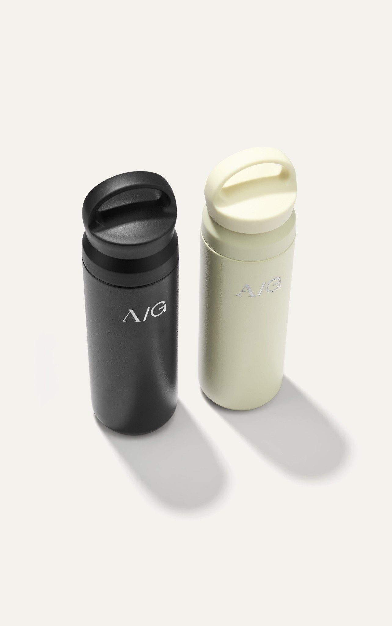 AG VACUUM BOTTLE WITH LOGO - OFF WHITE