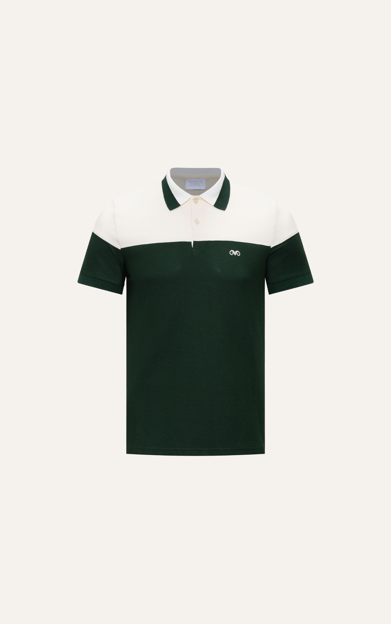 AG36 PREMIUM SLIMFIT POLO  - OCHRE WHITE