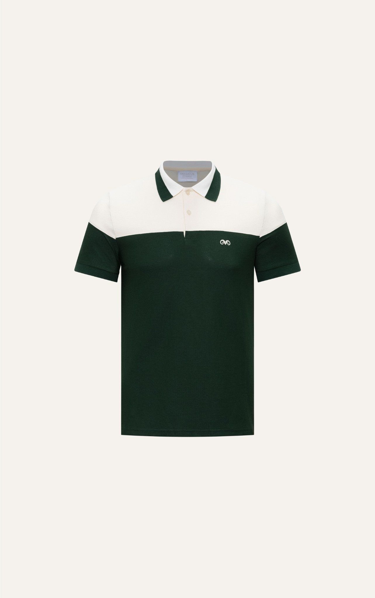  AG36 PREMIUM SLIMFIT POLO  - OCHRE WHITE 