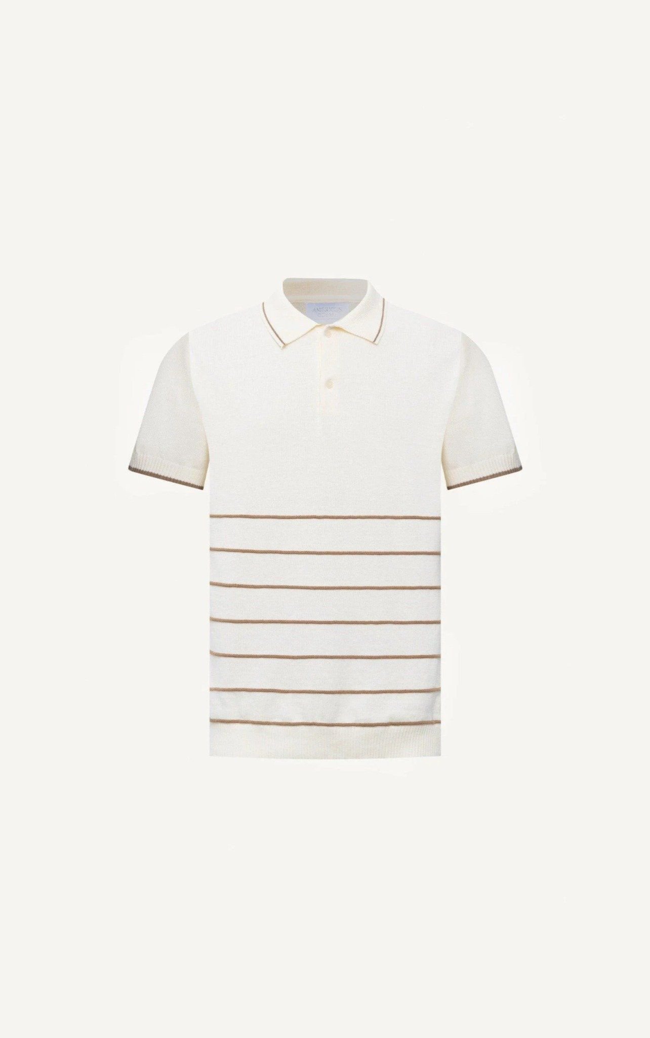  AG716 PREMIUM REGULAR FIT POLO - OFF WHITE 