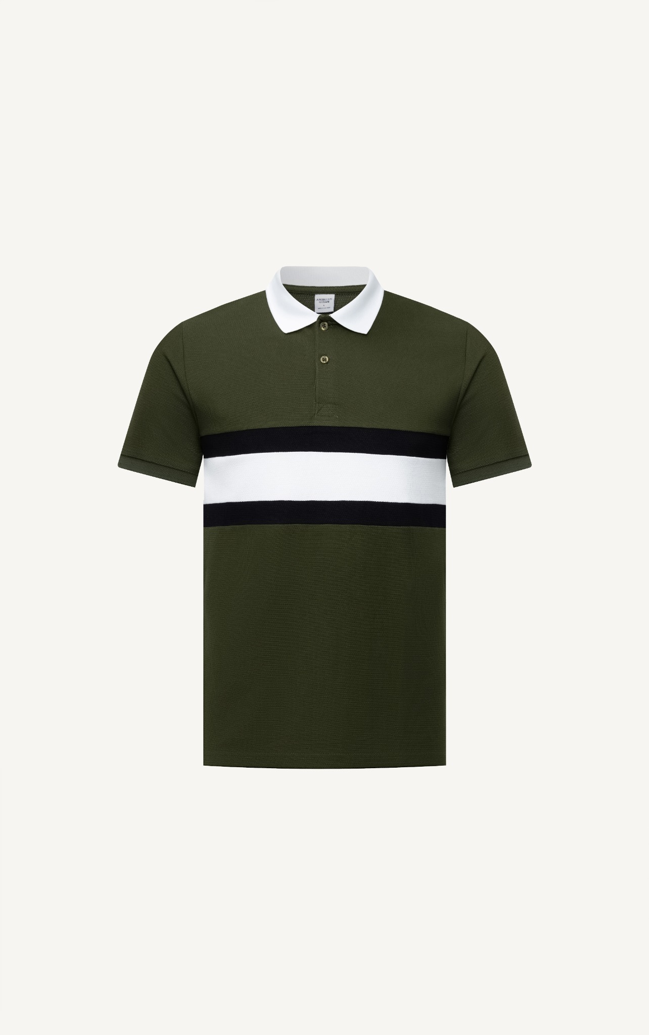 T52 FACTORY SLIMFIT ICONIC COLOR STRIPED POLO - GREEN