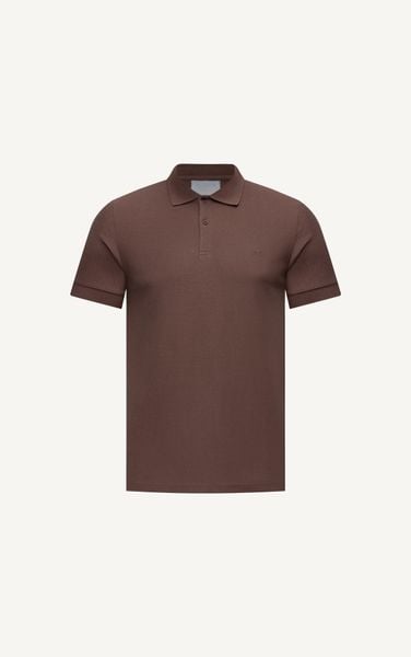  AG02 SIGNATURE SLIMFIT POLO - DARK BROWN