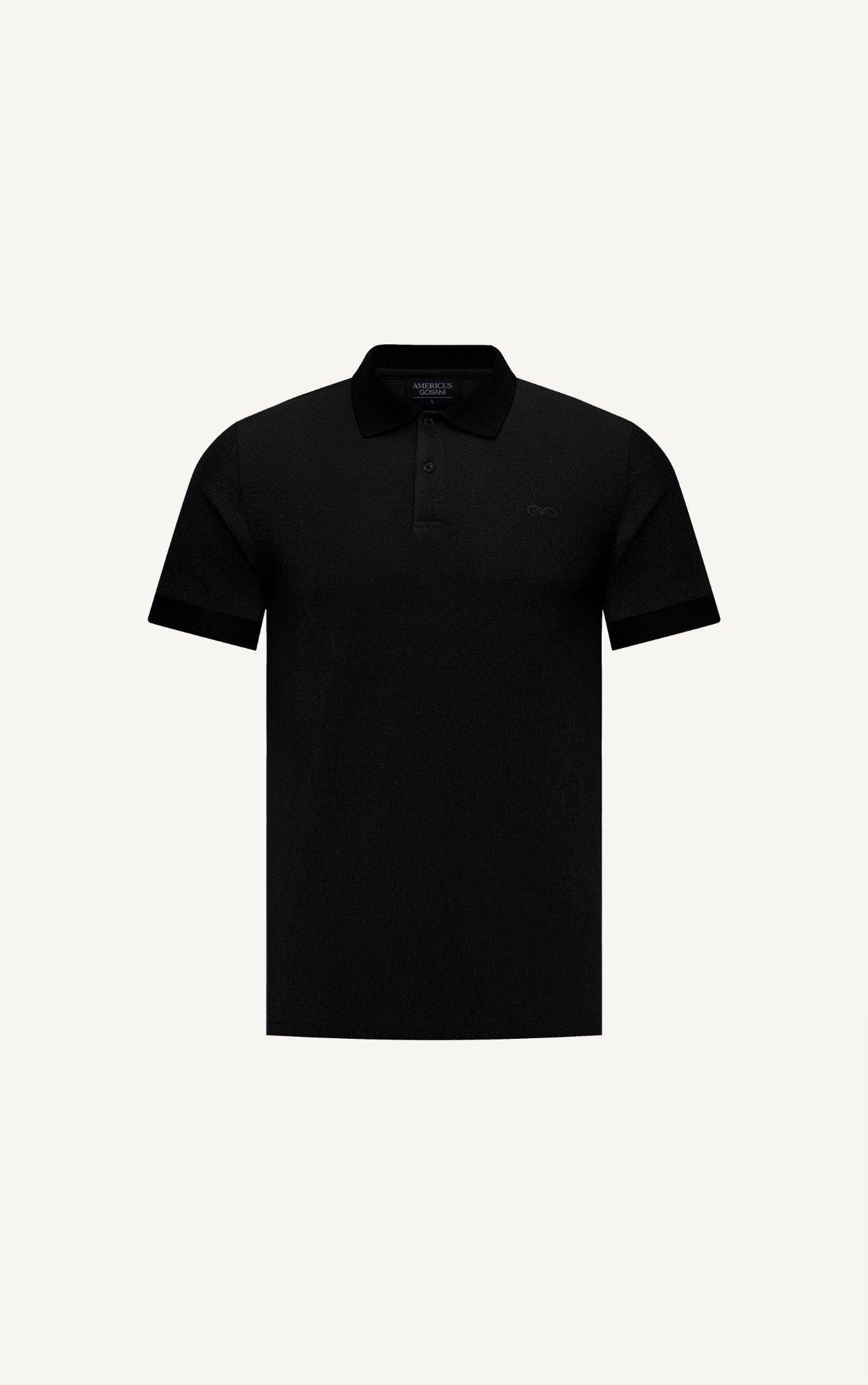 AG02 SIGNATURE SLIMFIT POLO - BLACK