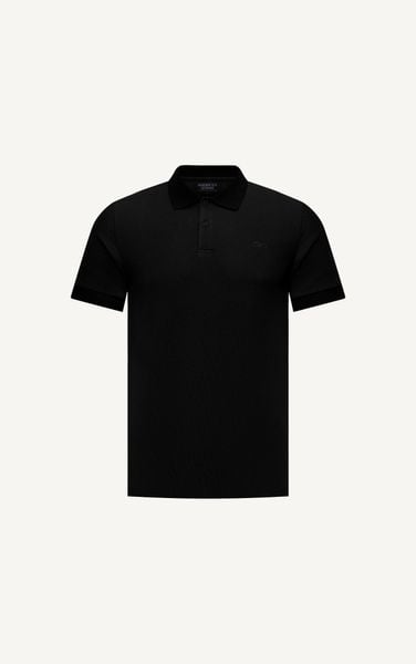  AG02 SIGNATURE SLIMFIT POLO - BLACK