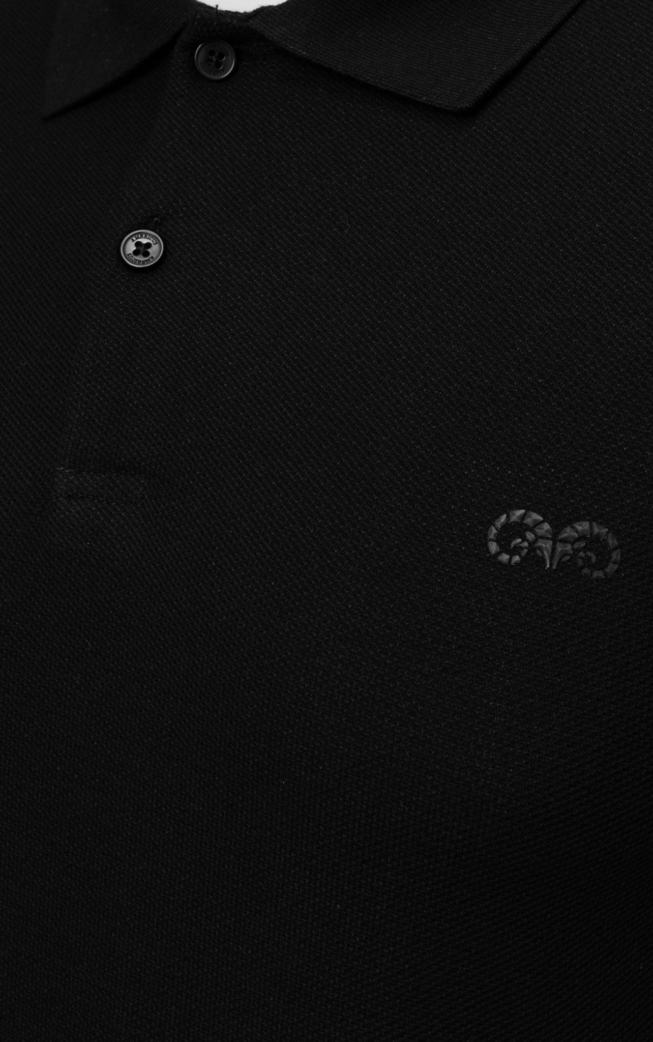 AG02 STUDIO SLIMFIT POLO - BLACK