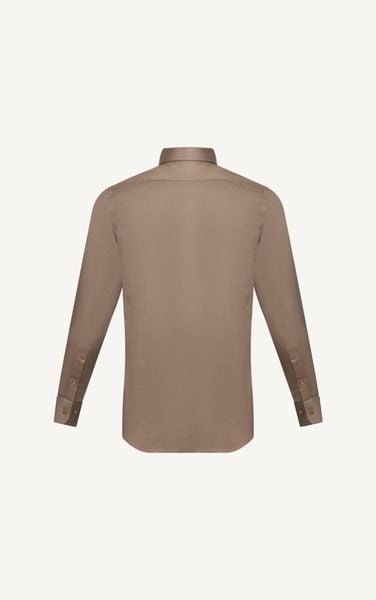  AG837 PREMIUM SLIMFIT SMART SHIRT - BROWN 