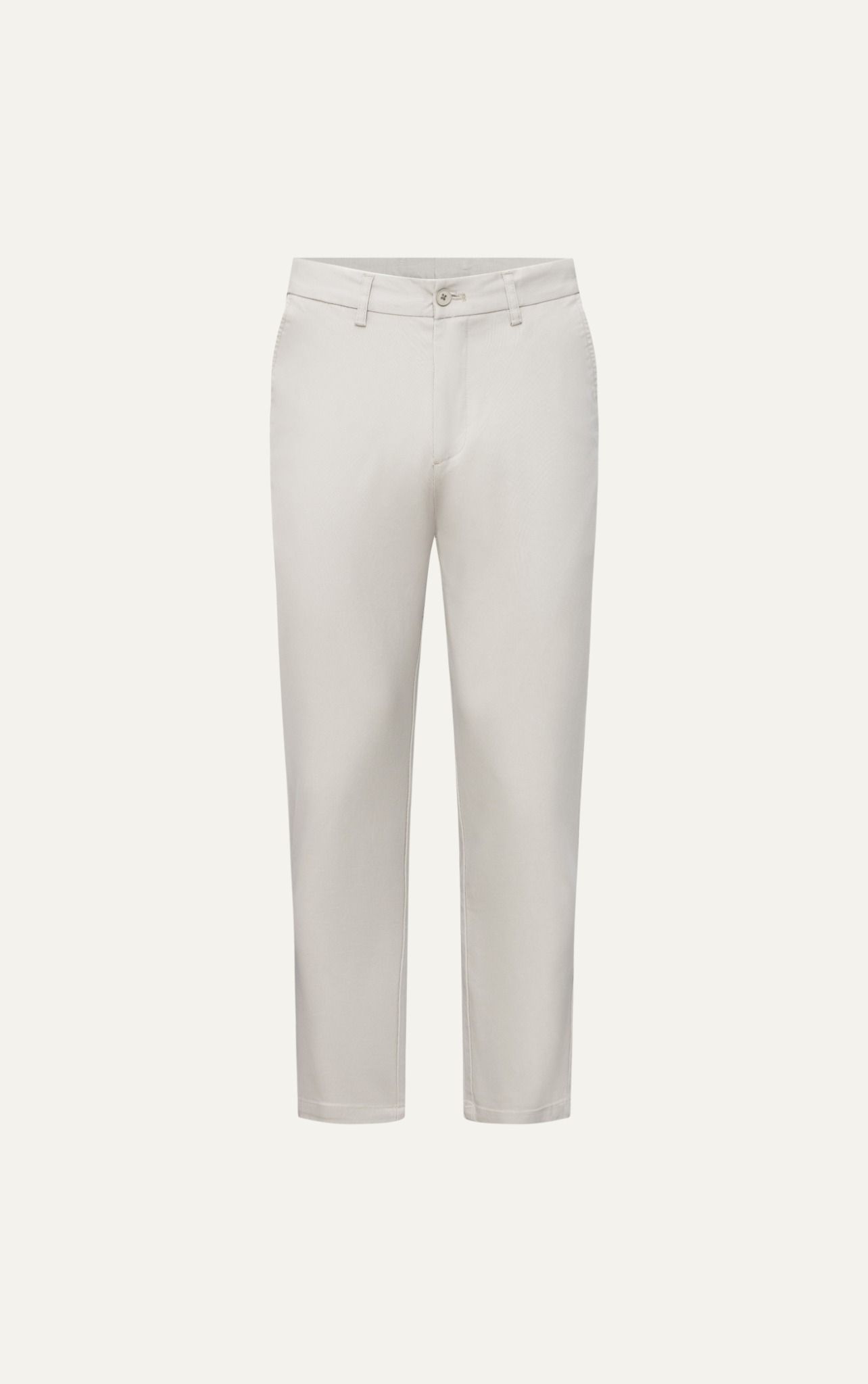  AG509 PREMIUM SLIMFIT ELASTIC WAIST TROUSERS - OFF WHITE 