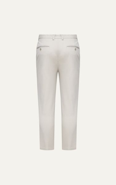  AG509 PREMIUM SLIMFIT ELASTIC WAIST TROUSERS - OFF WHITE 