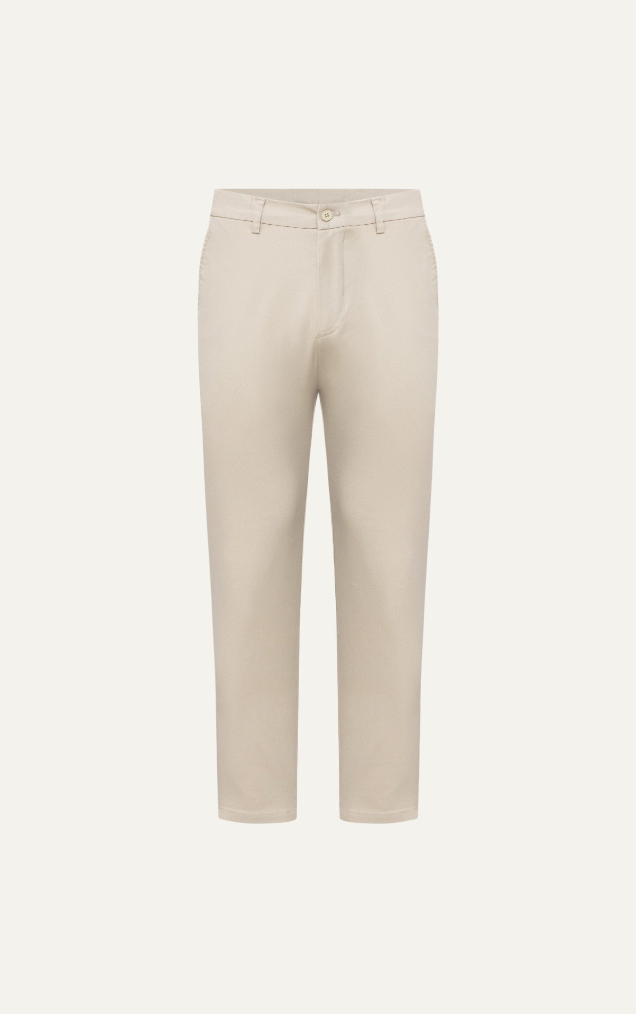 AG509 PREMIUM SLIMFIT ELASTIC WAIST TROUSERS - BEIGE