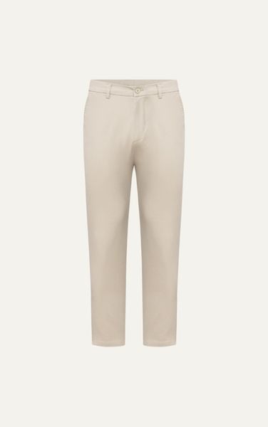  AG509 ELASTIC WAIST TROUSERS IN BEIGE