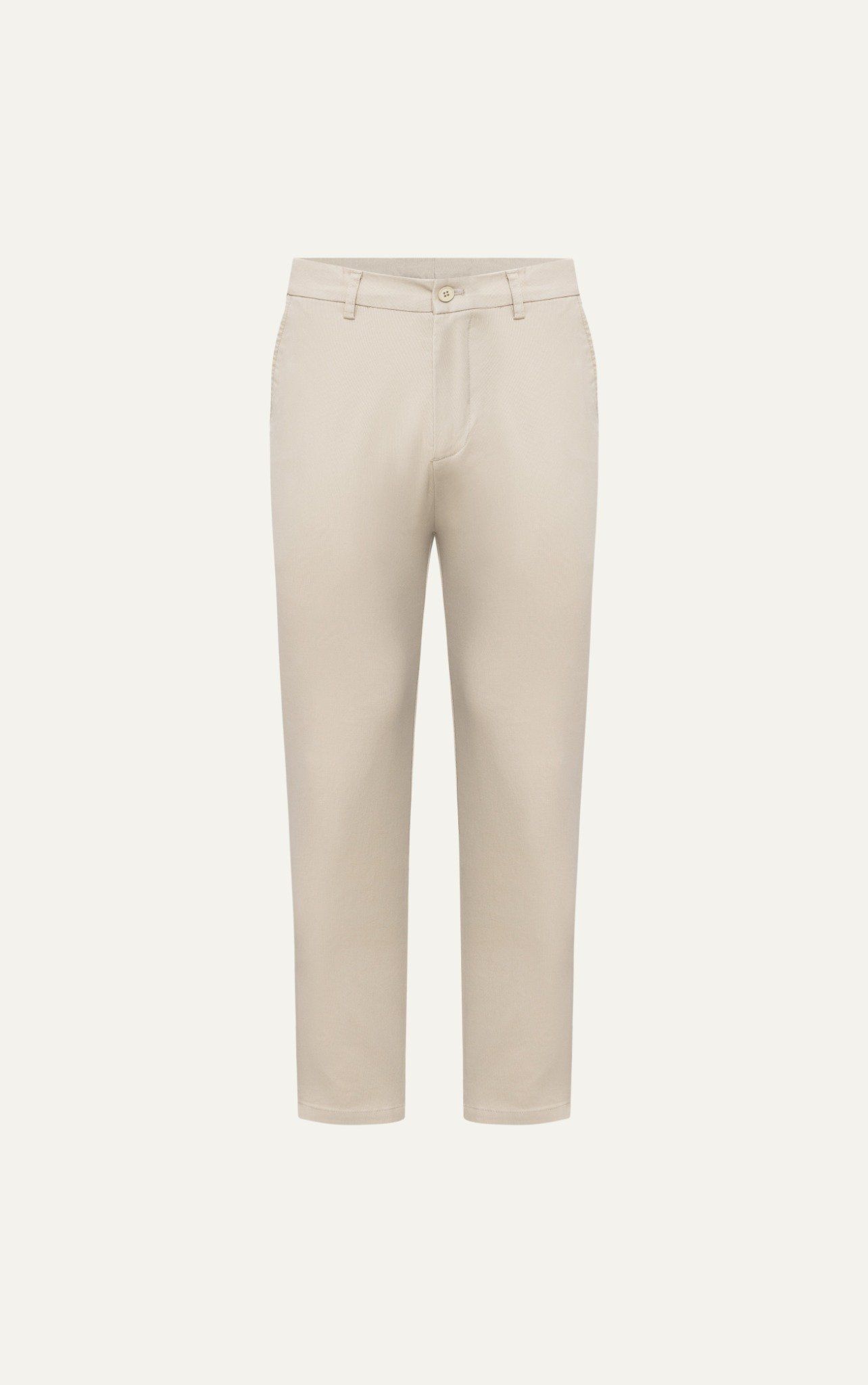  AG509 PREMIUM SLIMFIT ELASTIC WAIST TROUSERS - BEIGE 