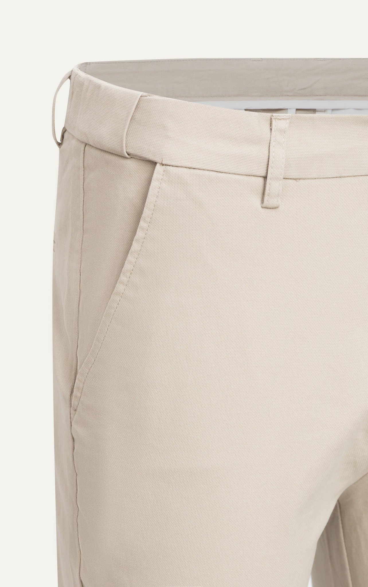 AG509 PREMIUM SLIMFIT ELASTIC WAIST TROUSERS - BEIGE