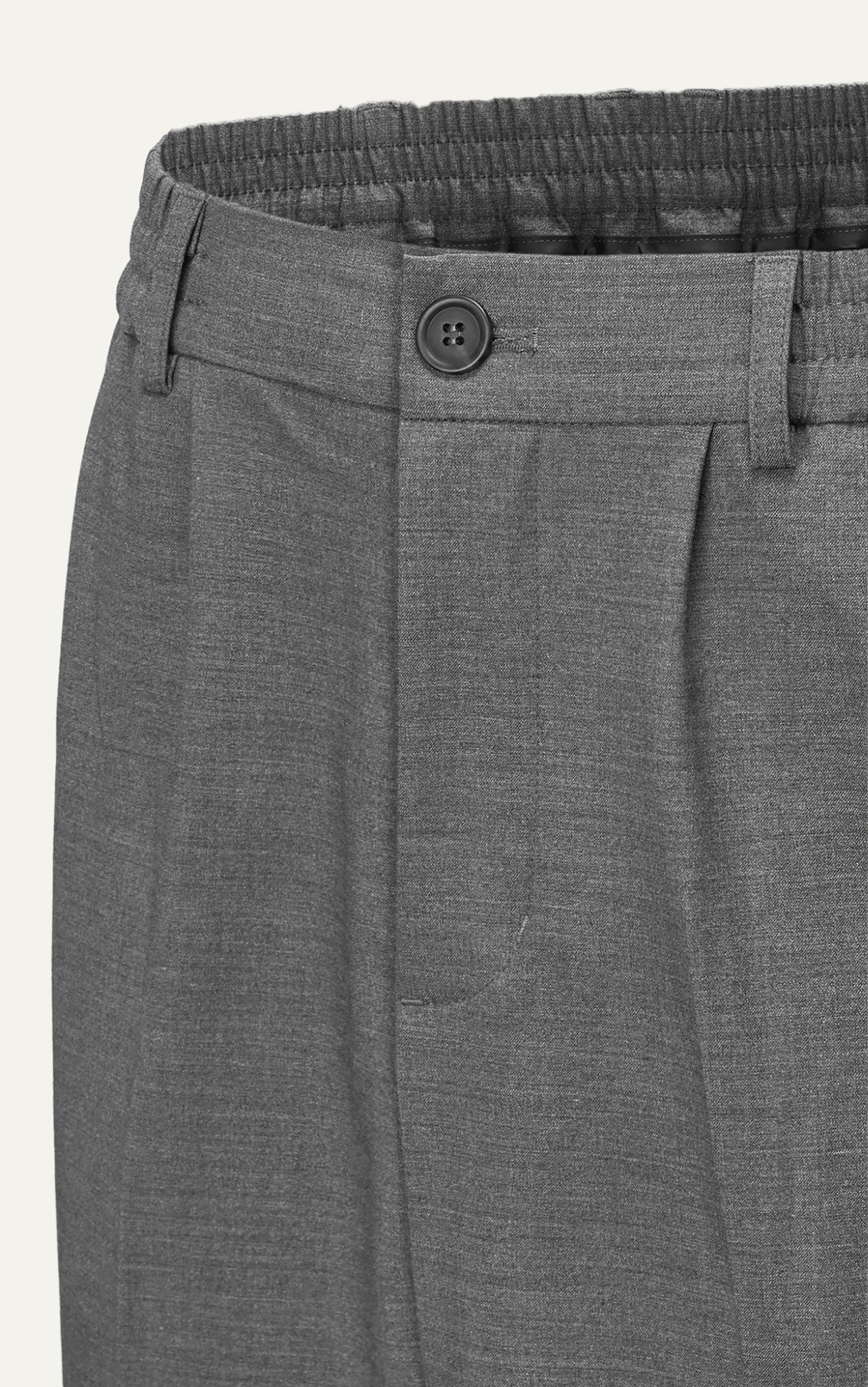 AG11 STUDIO LOOSE FIT RELAX TROUSERS - LIGHT GREY