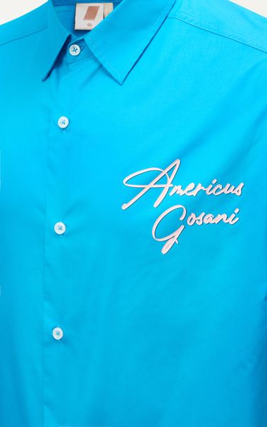  AG541 PREMIUM BOXY LOOSE FIT SHORT SLEEVE SHIRT - LIGHT BLUE 
