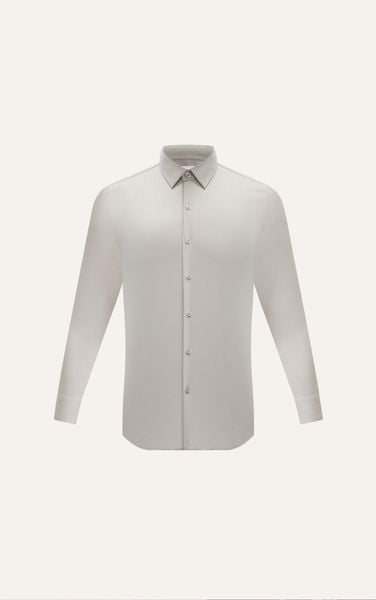  AG007 PREMIUM SLIMFIT TEXTURE SHIRT - BROWN