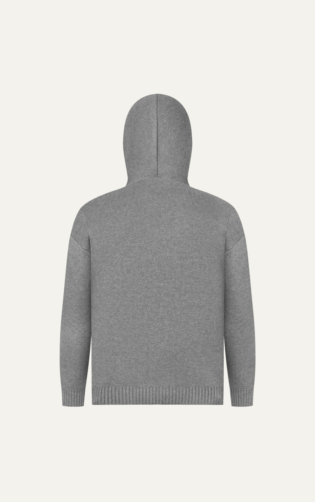 AG731 STUDIO SLIMFIT ZIP-UP RIB KNITTED JACKET - LIGHT GREY