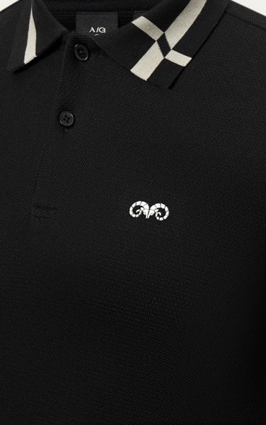  AG97 PREMIUM SLIMFIT POLO - BLACK 