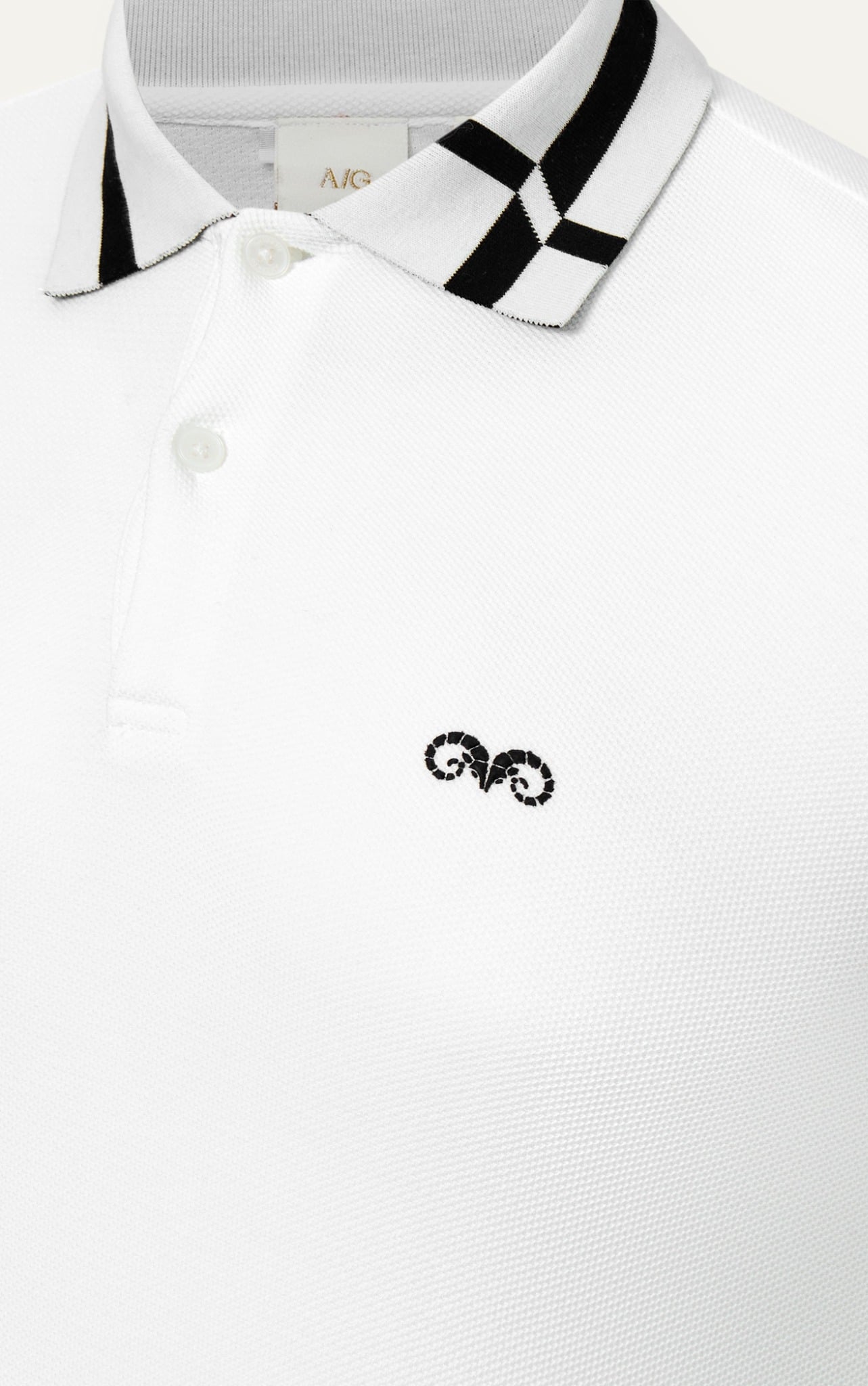 AG97 PREMIUM SLIMFIT POLO - WHITE