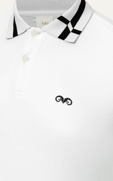  AG97 PREMIUM SLIMFIT POLO - WHITE 
