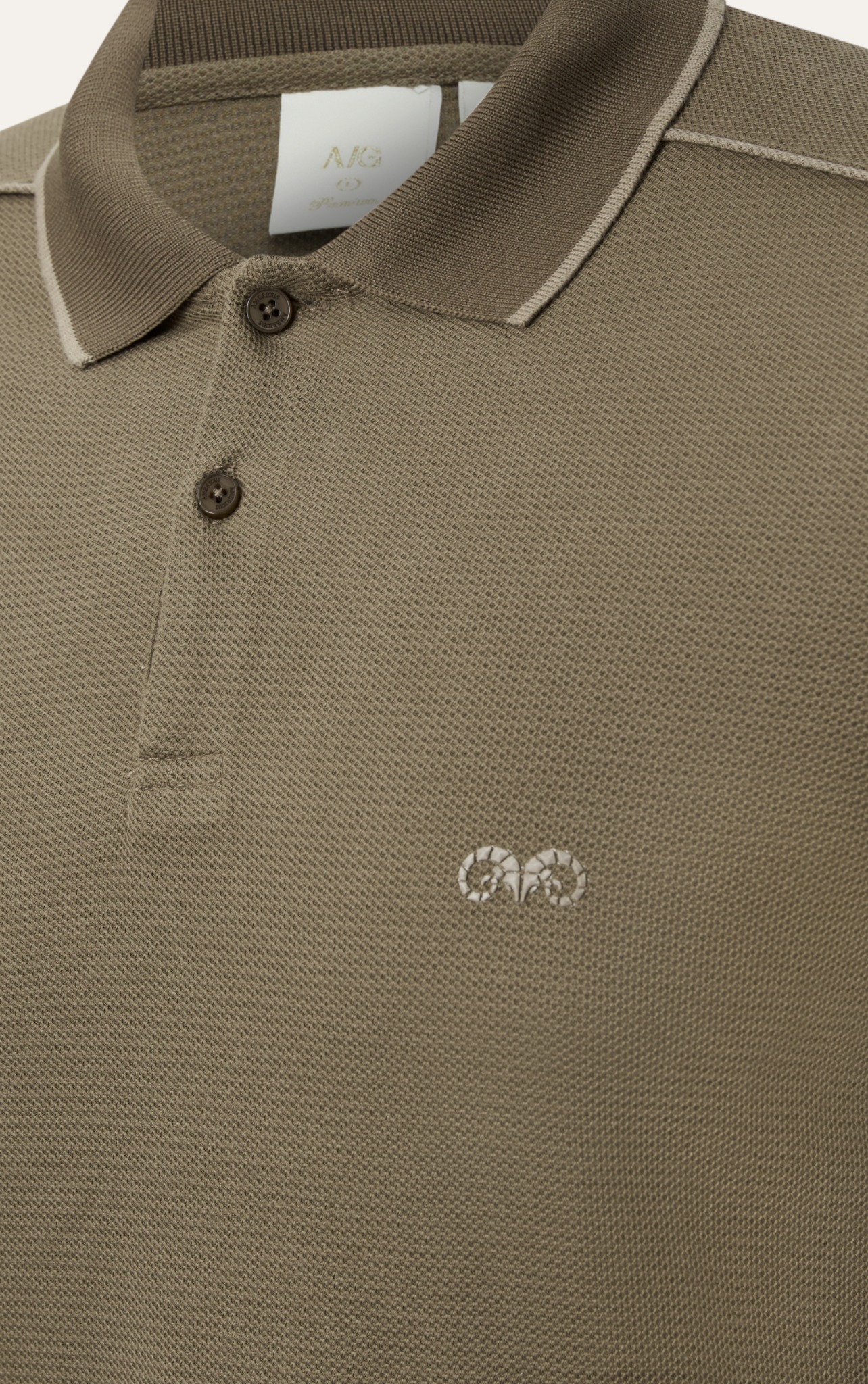 AG90 PREMIUM SLIMFIT POLO - BROWN