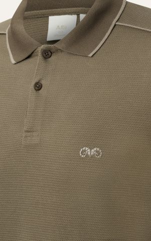 AG90 PREMIUM SLIMFIT POLO - BROWN