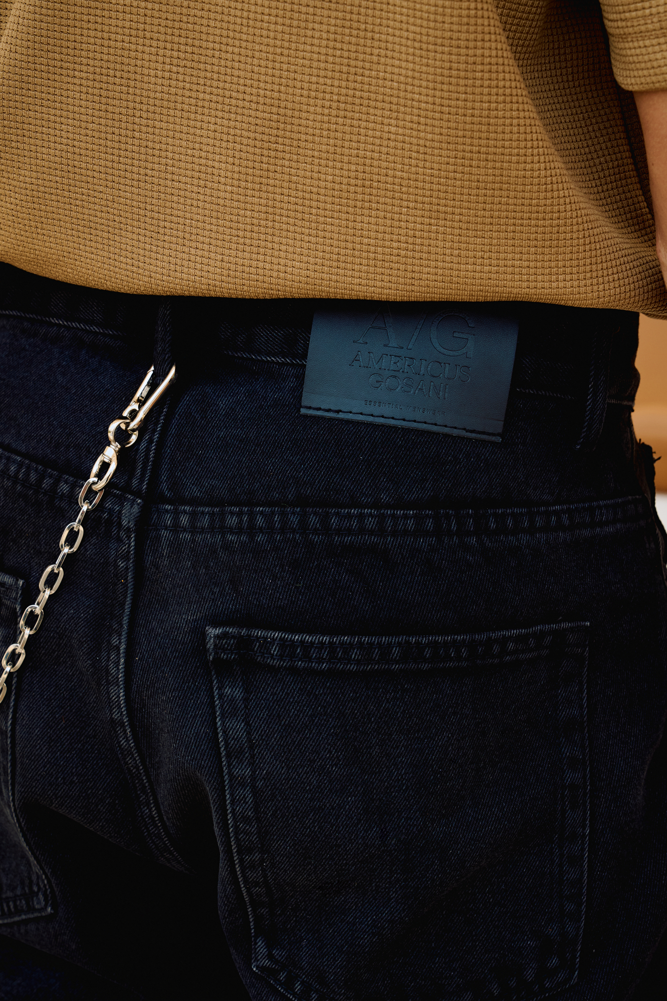 AG68 PREMIUM LOOSE FIT RELAX JEANS - BLACK