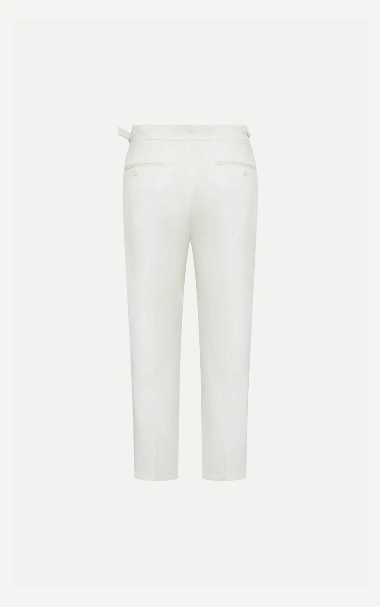 AG516 PREMIUM SLIMFIT SIDETAB TROUSERS - WHITE
