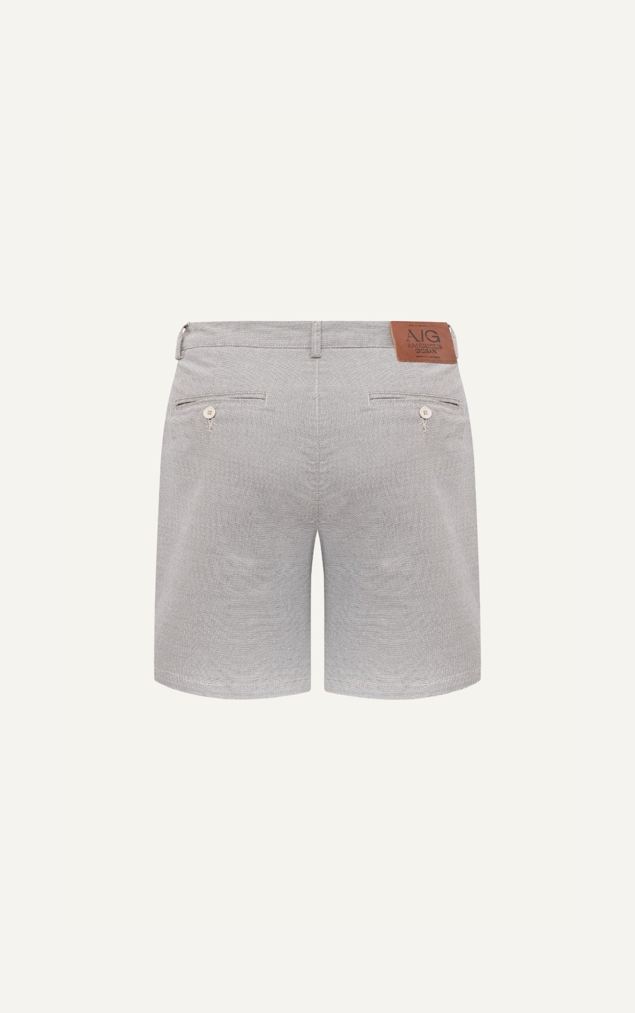 AG511 STUDIO SLIMFIT PLEATED CHINO BASIC KHAKI SHORT - BEIGE