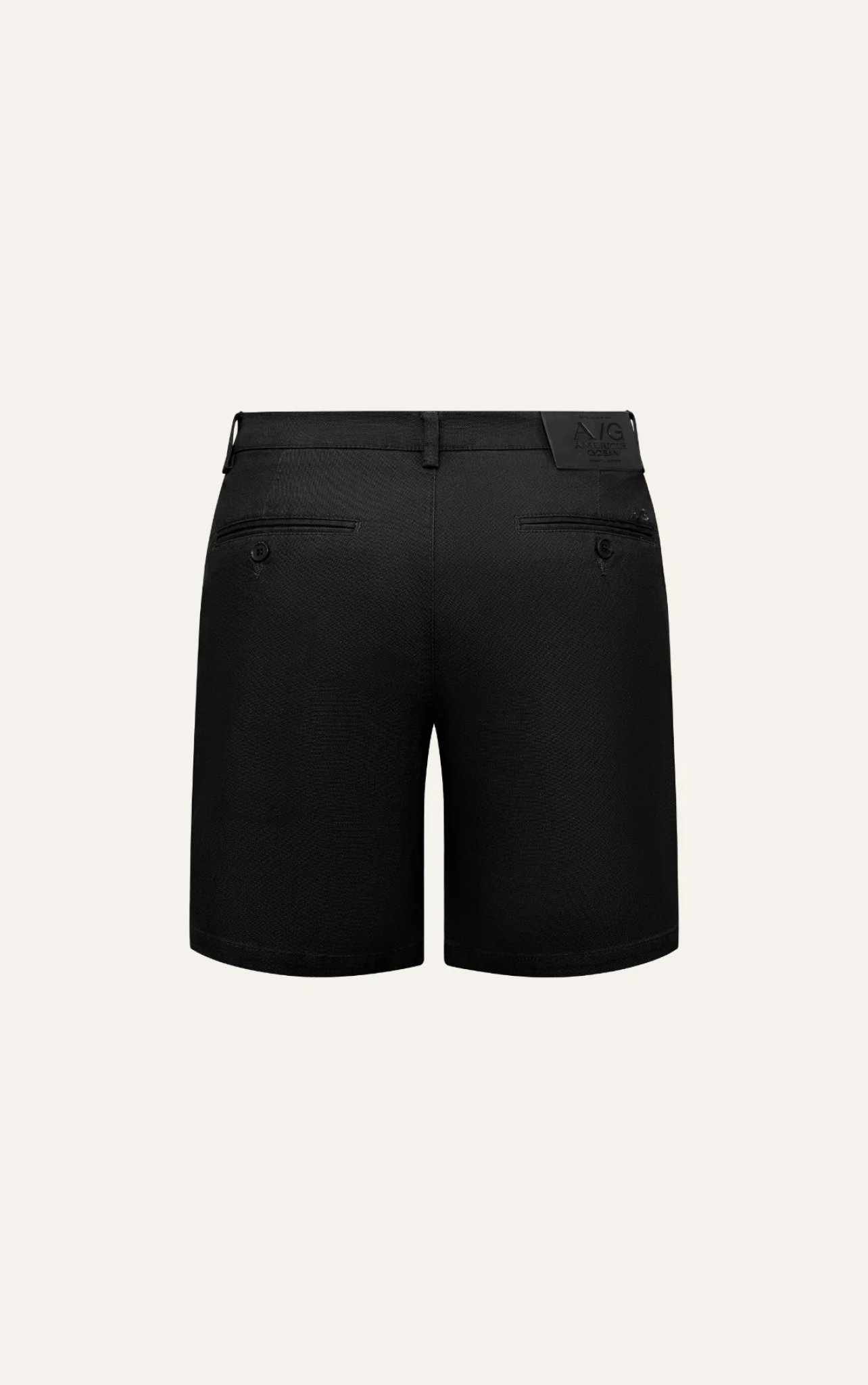 AG512 STUDIO SLIMFIT PLEATED CHINO KHAKI SHORT - BLACK