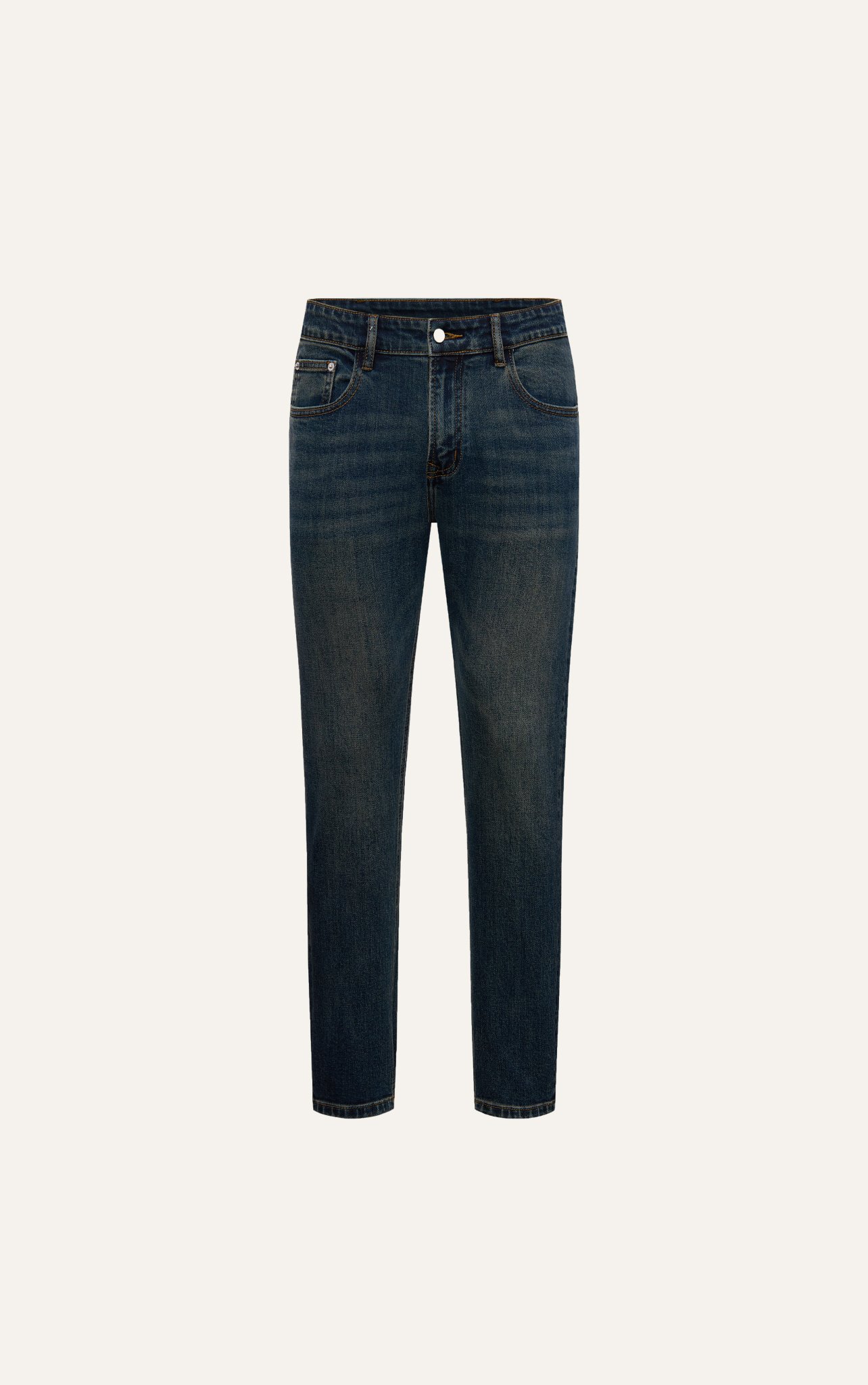 AG62 PREMIUM SLIMFIT JEANS WITH LABEL - DARK BLUE
