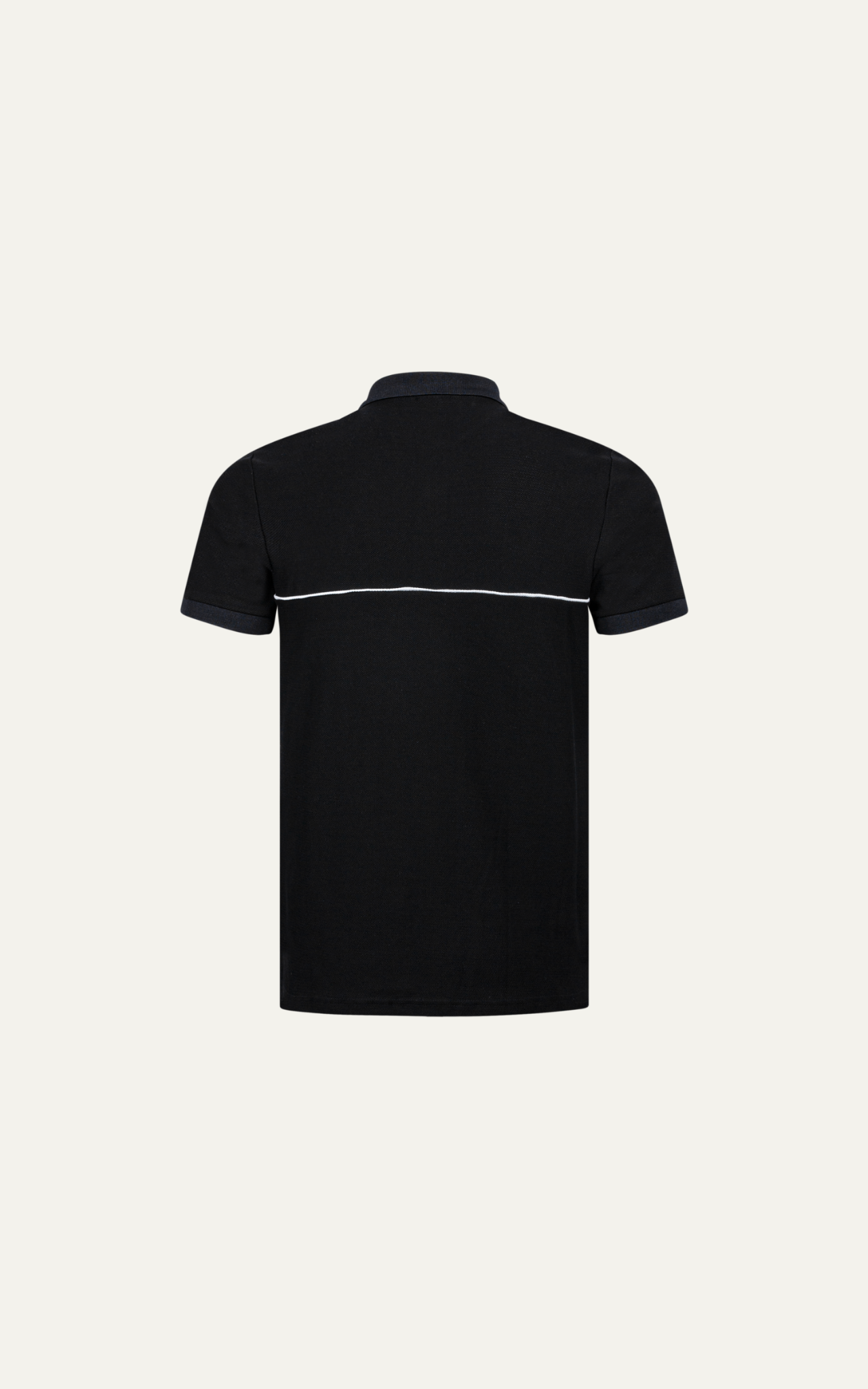 T64 FACTORY SLIMFIT STRIPED POLO - BLACK